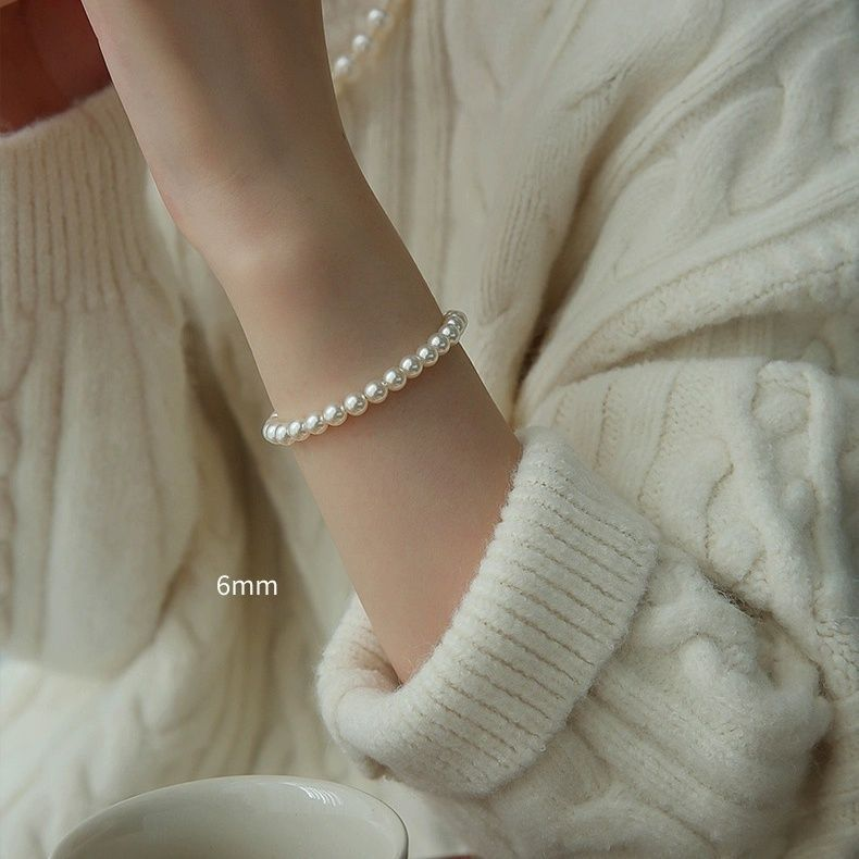Pearl-Effect Bead Bracelet – image 2
