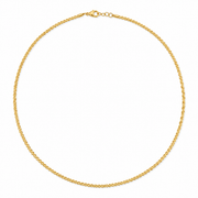 S Chain Necklace on white background 