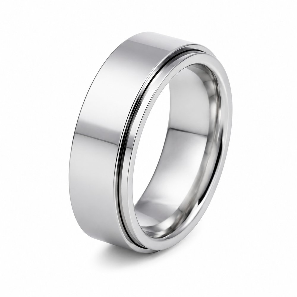 Single-row stainless steel spinner ring