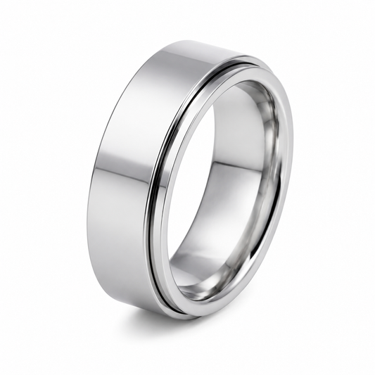 Single-row stainless steel spinner ring