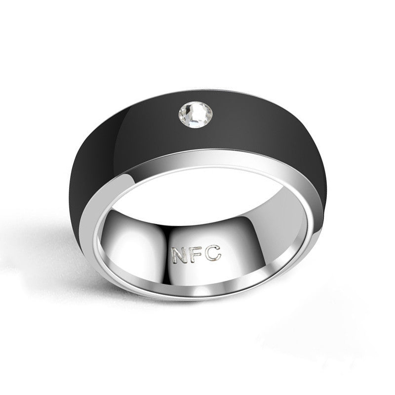 Stainless steel smart-access ring alternate view