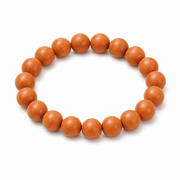 VALT smooth orange-brown bead bracelet on white