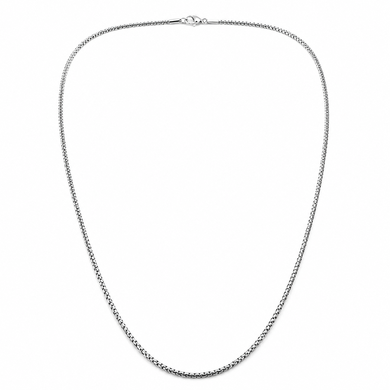 Silver Square Snake Chain