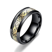 VALT men's stainless steel dragon pattern ring