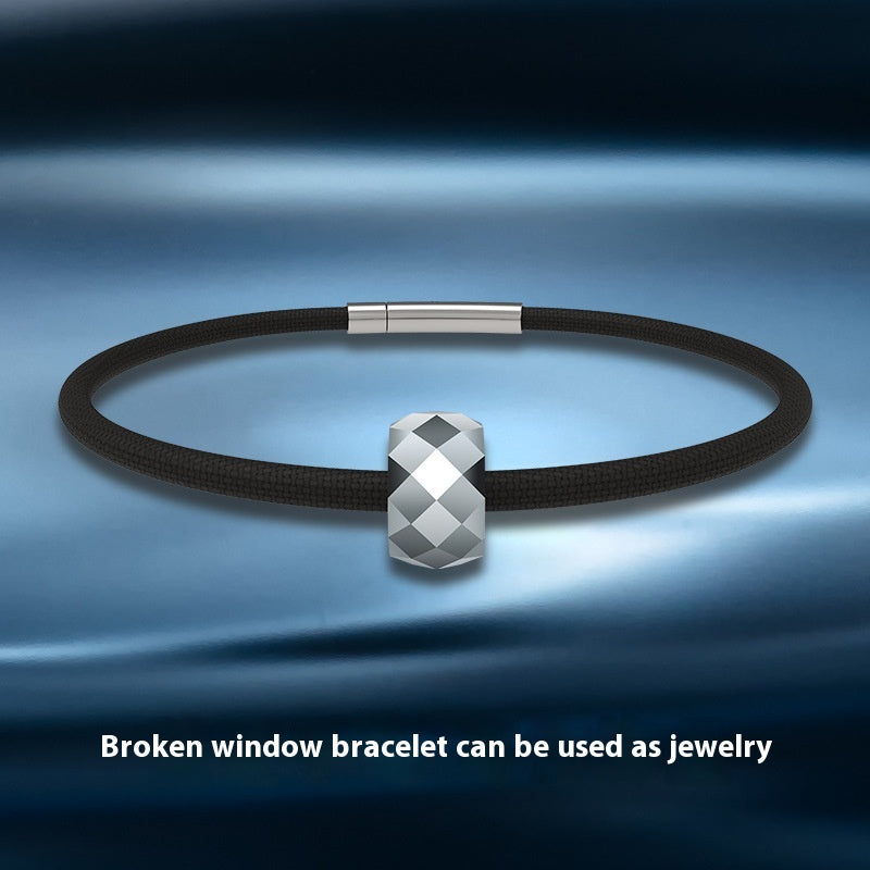 VALT men's tungsten accent cord bracelet