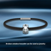 VALT men's tungsten accent cord bracelet