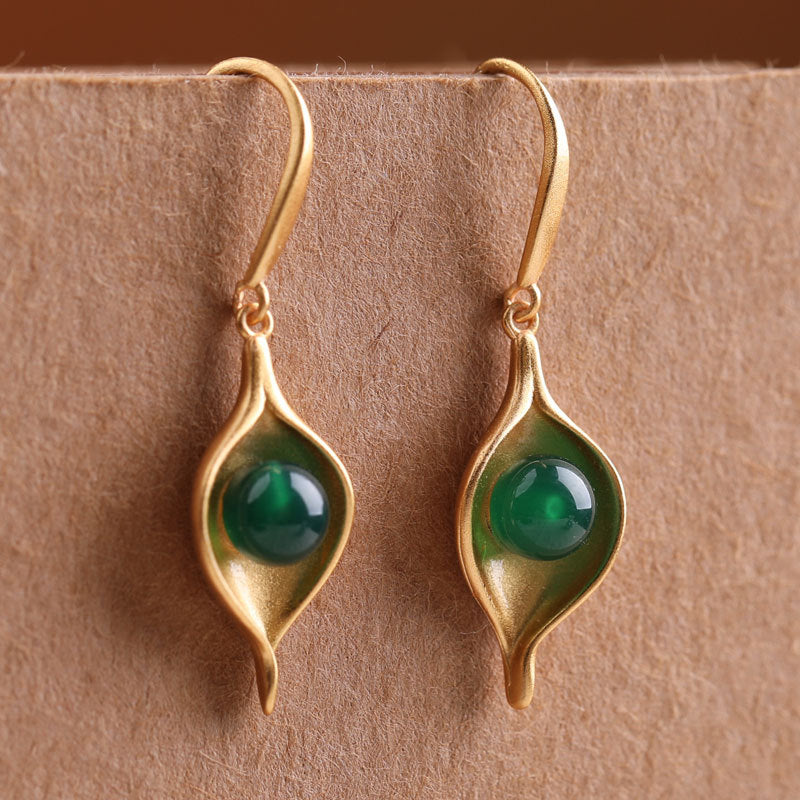 VALT men's vintage gold-tone copper earrings