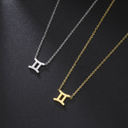 Men's zodiac pendant necklace alternate view