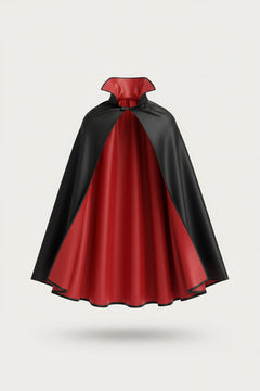 Children's Reversible Vampire Cape with Stand Collar Halloween Costume