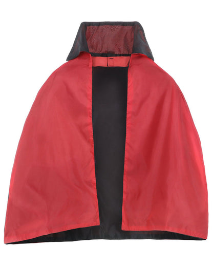 Children's Reversible Vampire Cape with Stand Collar Halloween Costume