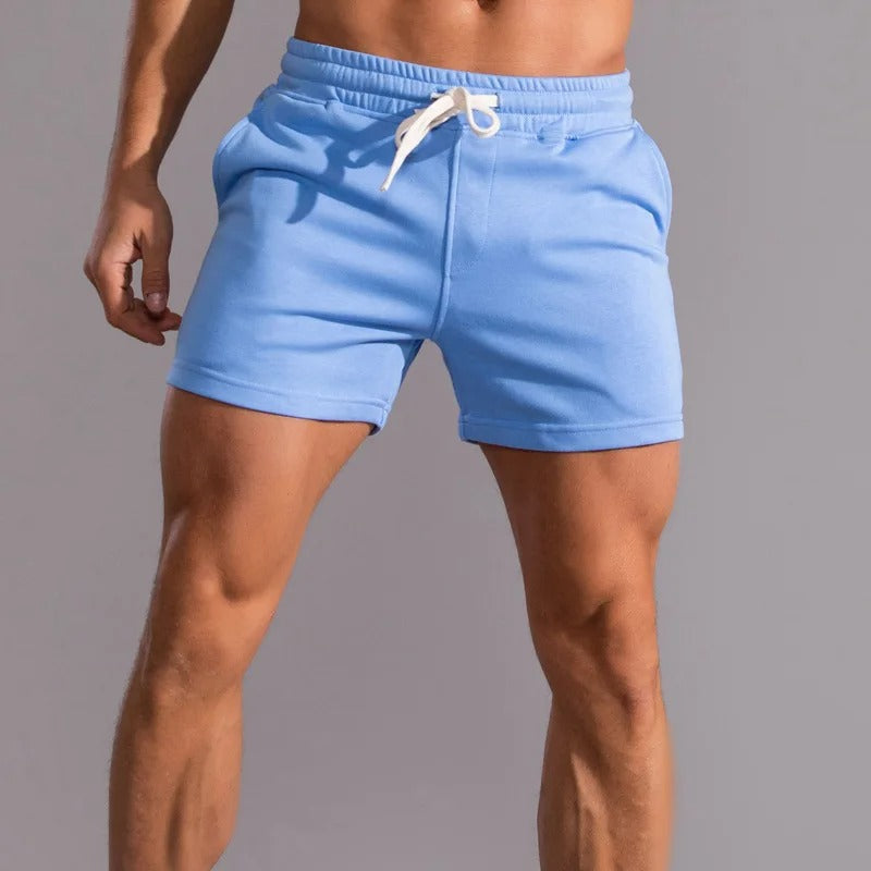 Men’s Drawstring Sports Shorts – Short-Length Training Bottoms with Elasticated Waist and Side Pockets