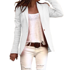 Women’s Tailored Blazer – Notch Lapel with Single-Button Fastening