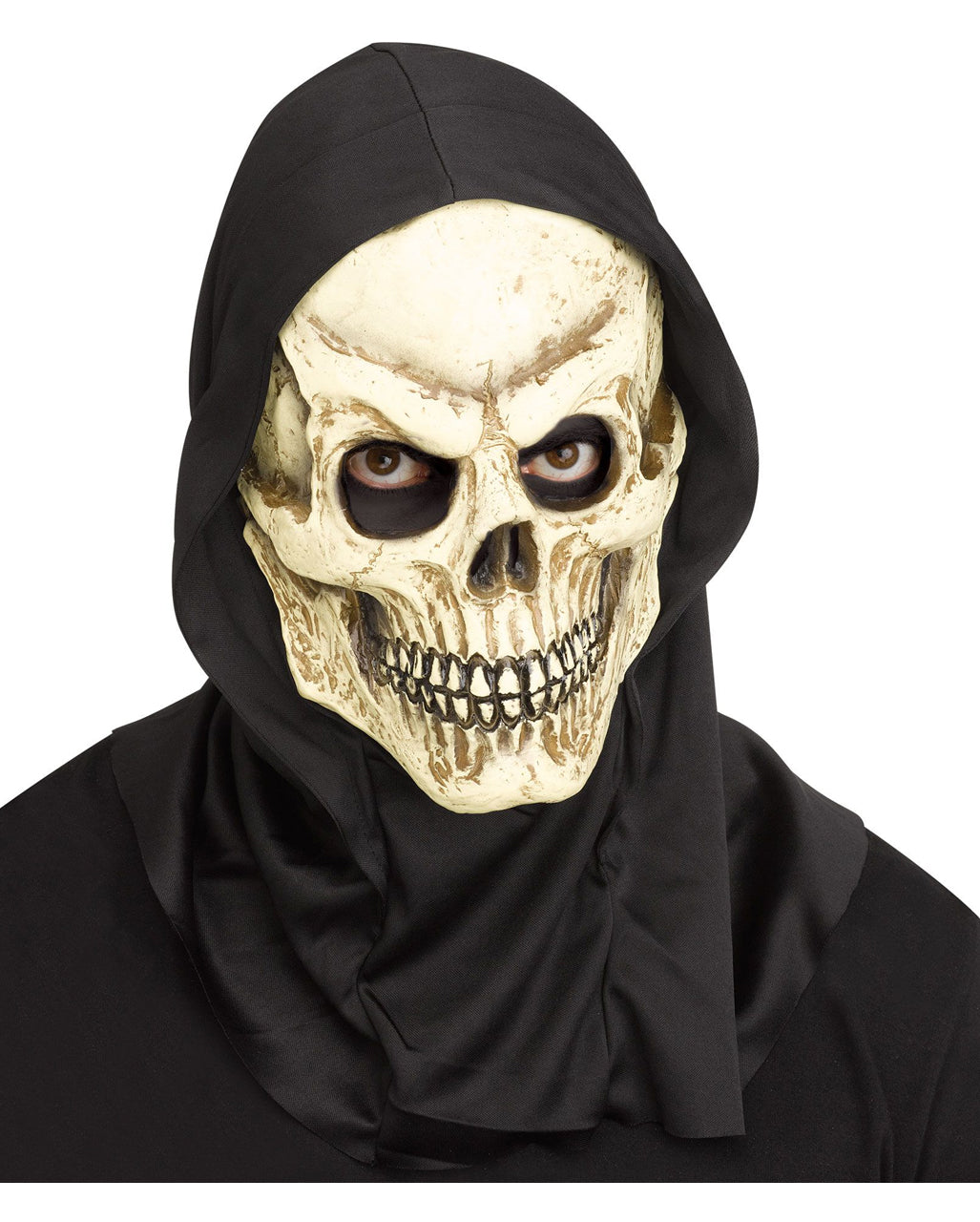 Adult Decayed Skull Hood Halloween Horror Mask