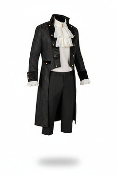 Men's Victorian Black Costume Coat Halloween Costume Accessory