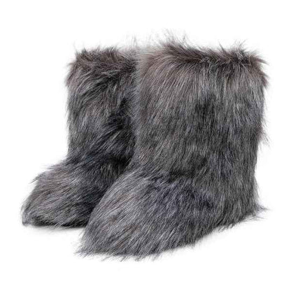 Women’s Plush Winter Boots – Cosy Slip-On Cold Weather Footwear for Everyday Warmth