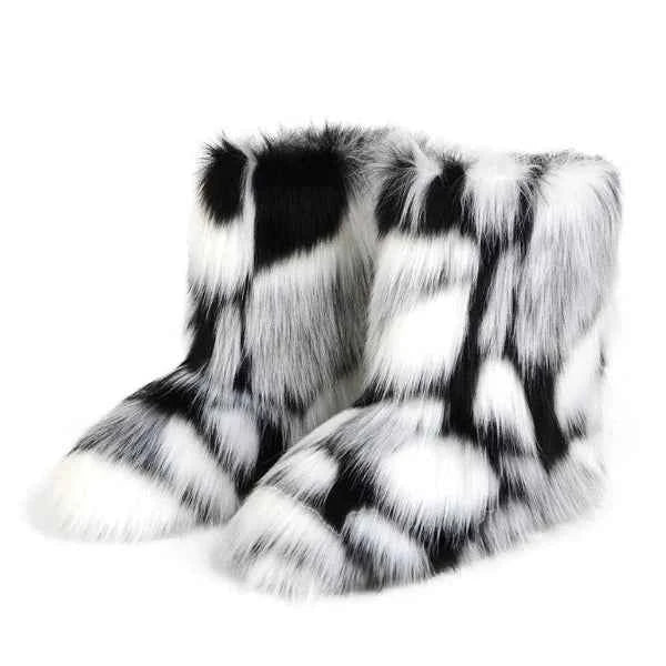 Women’s Plush Winter Boots – Cosy Slip-On Cold Weather Footwear for Everyday Warmth
