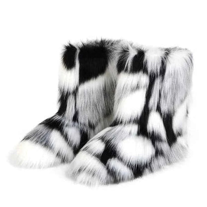 Women’s Plush Winter Boots – Cosy Slip-On Cold Weather Footwear for Everyday Warmth