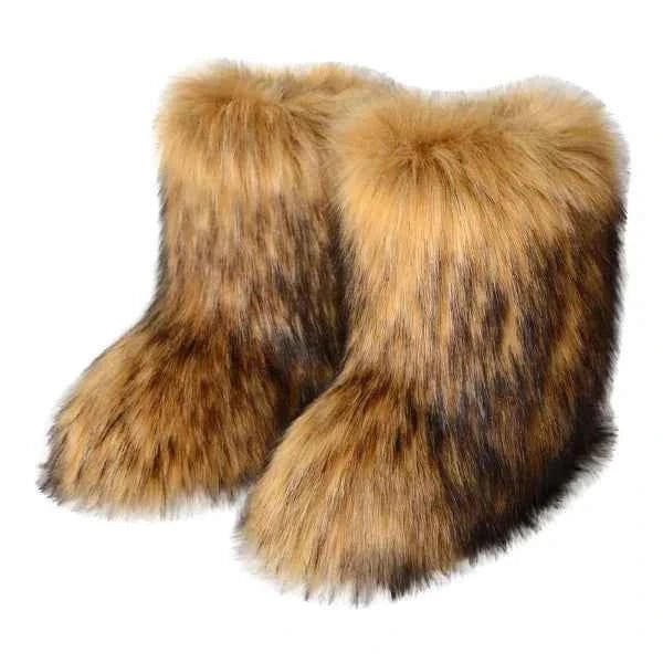 Women’s Plush Winter Boots – Cosy Slip-On Cold Weather Footwear for Everyday Warmth